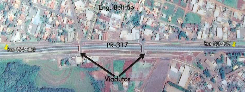 Viapar esclarece que Engenheiro BeltrÃ£o jÃ¡ Ã© atendido com 2 passagens para pedestres